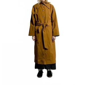 NEW A BRONZE AGE cory trench coat in tobacco